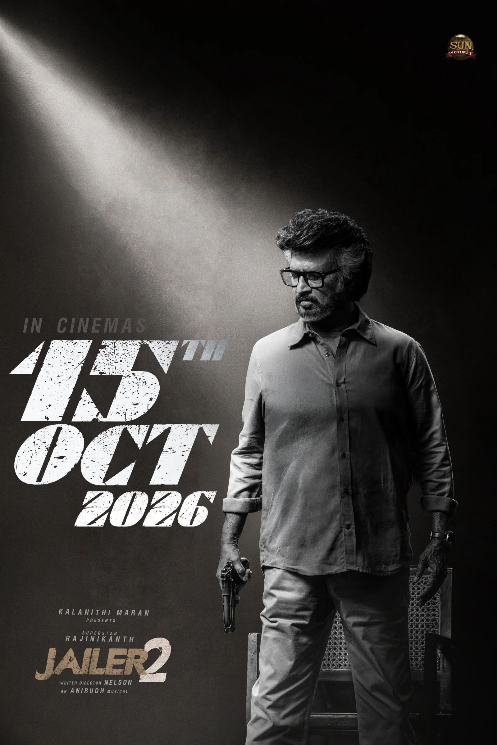 Cold Eyes, Loaded Gun & Pure Swagger: Superstar Rajinikanth’s Jailer 2 Shuts Down Delay Chatter with a Ferocious October 15 Confirmation!