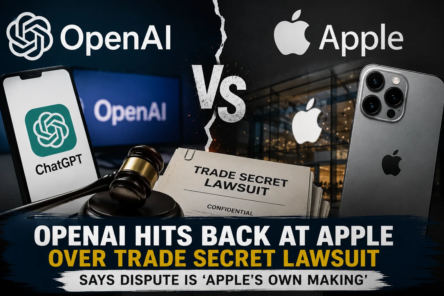 OpenAI Hits Back at Apple in Trade Secret Dispute