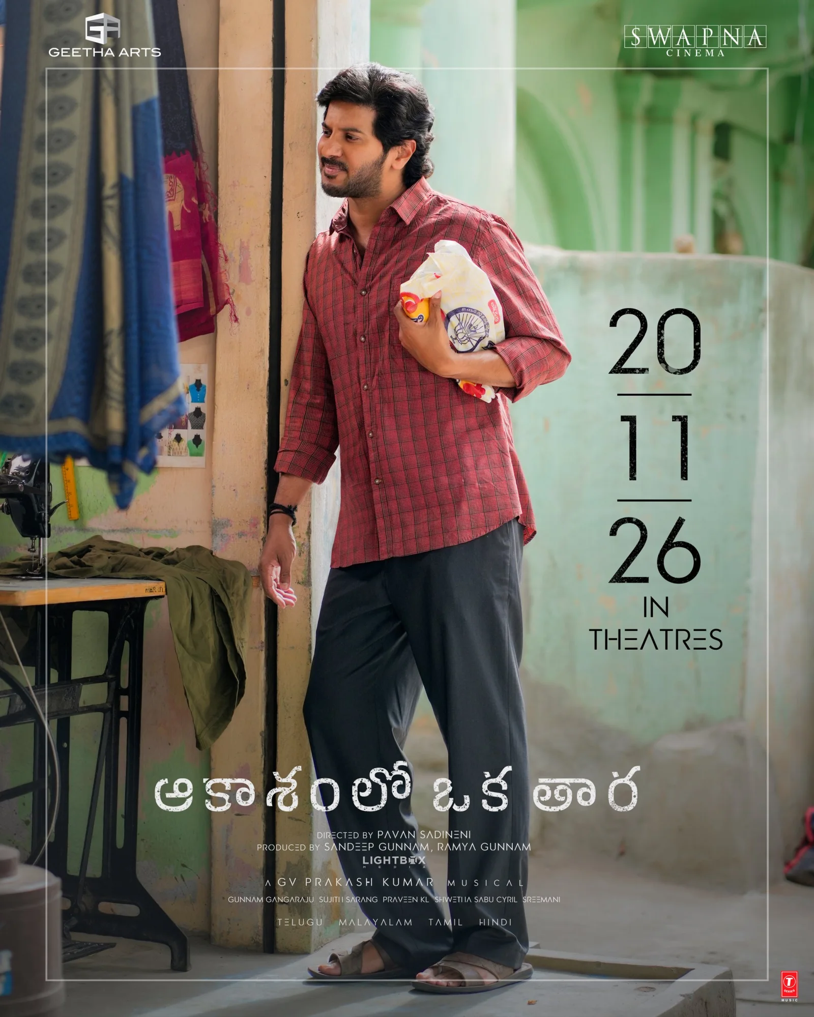 Dulquer Salmaan Locks November 20 for the Worldwide Arrival of Aakasamlo Oka Tara!