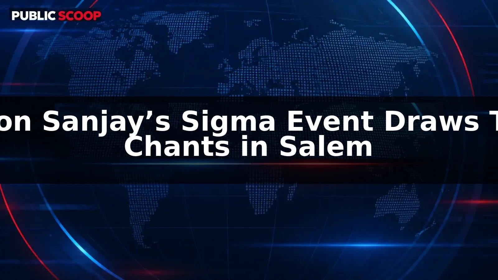 TVK chants interrupt Jason Sanjay’s speech at Sigma event in Salem